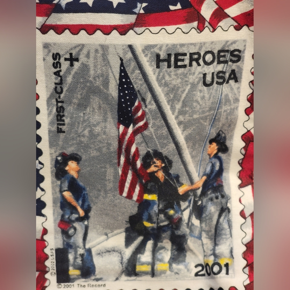 White Cross 2001 9/11 Memorial American Heroes Crafted Purse/Bag